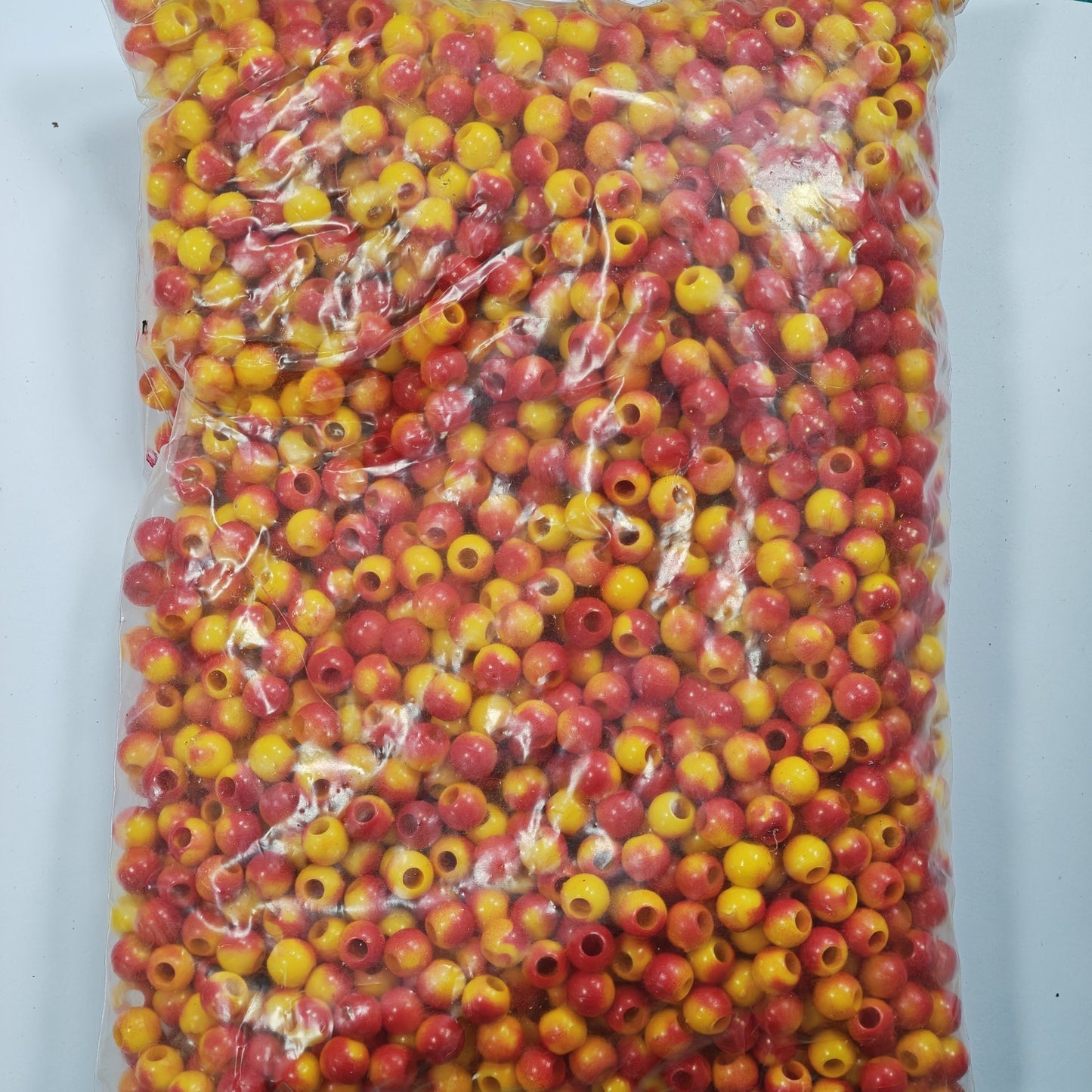 10MM Boncuk Sarı kırmızılı