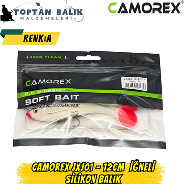 Camorex JXJ01 12cm 2'li İğneli Silikon Balık (Renk: A)