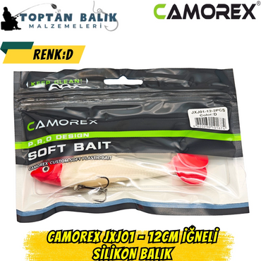 Camorex JXJ01 12cm 2'li İğneli Silikon Balık (Renk: D)