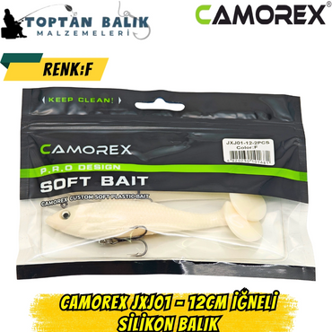 Camorex JXJ01 12cm 2'li İğneli Silikon Balık (Renk: F)