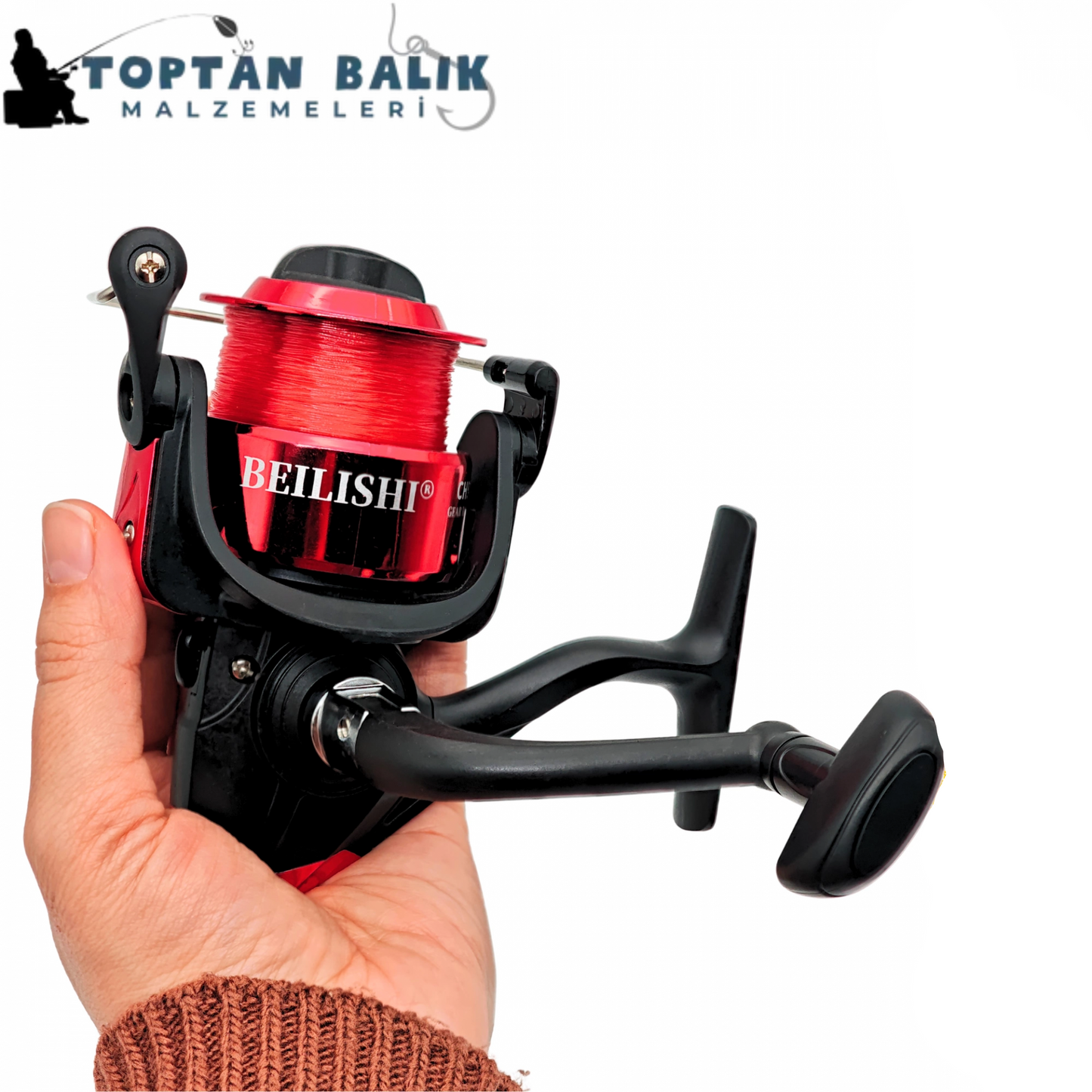 Beilishi CH5000 Kırmızı Hazır Misinalı Olta Makinesi
