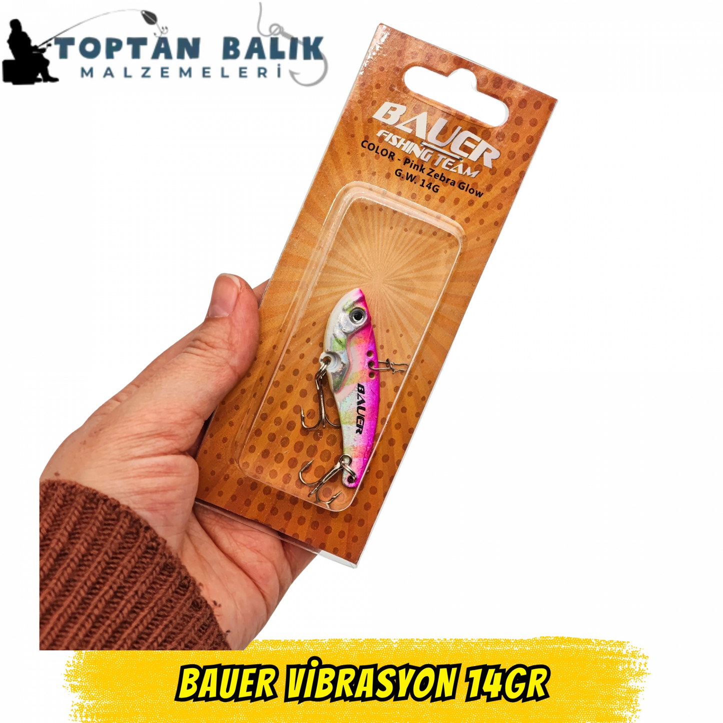 Bauer Vibrasyon 14gr - 12'li Paket (Tamamı Pembe)