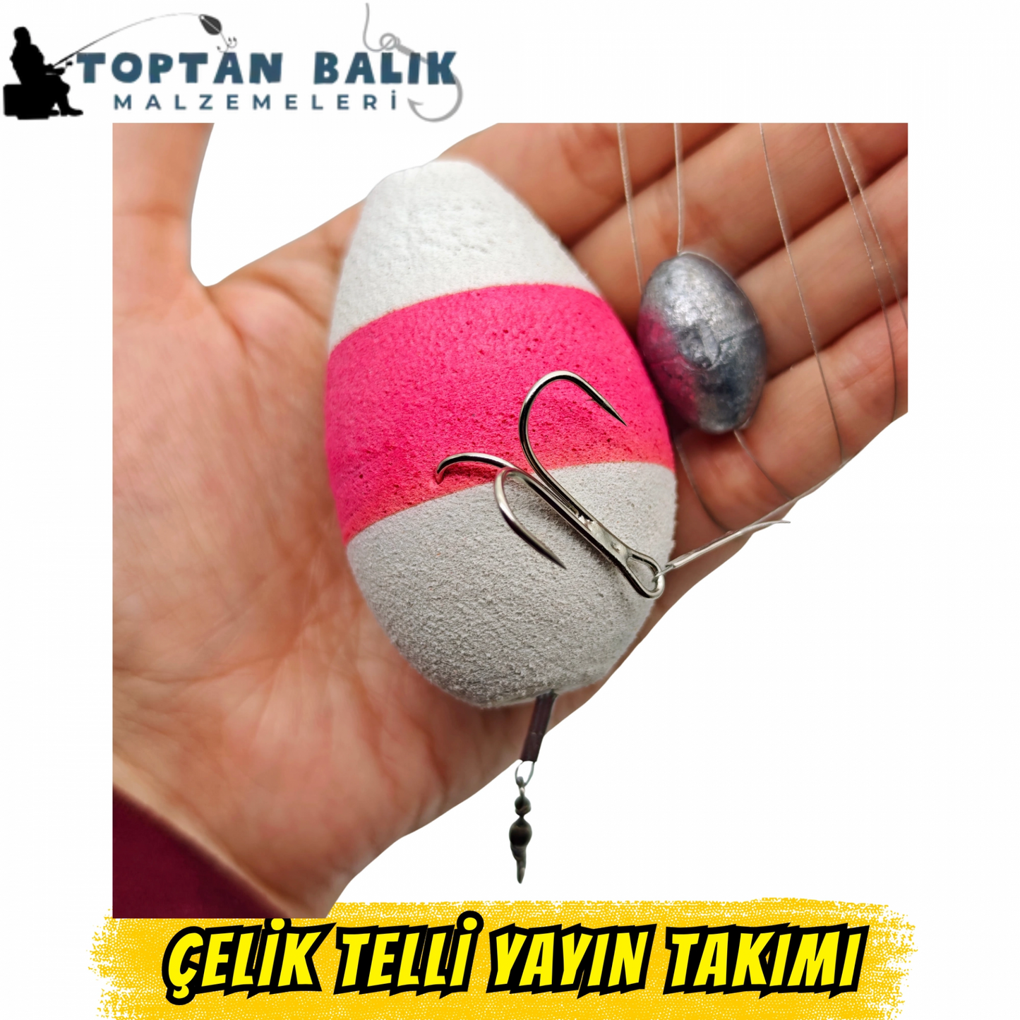 Profesyonel Çelik Telli Yayın Takımı (30gr Kurşunlu / 3'lü İğne)