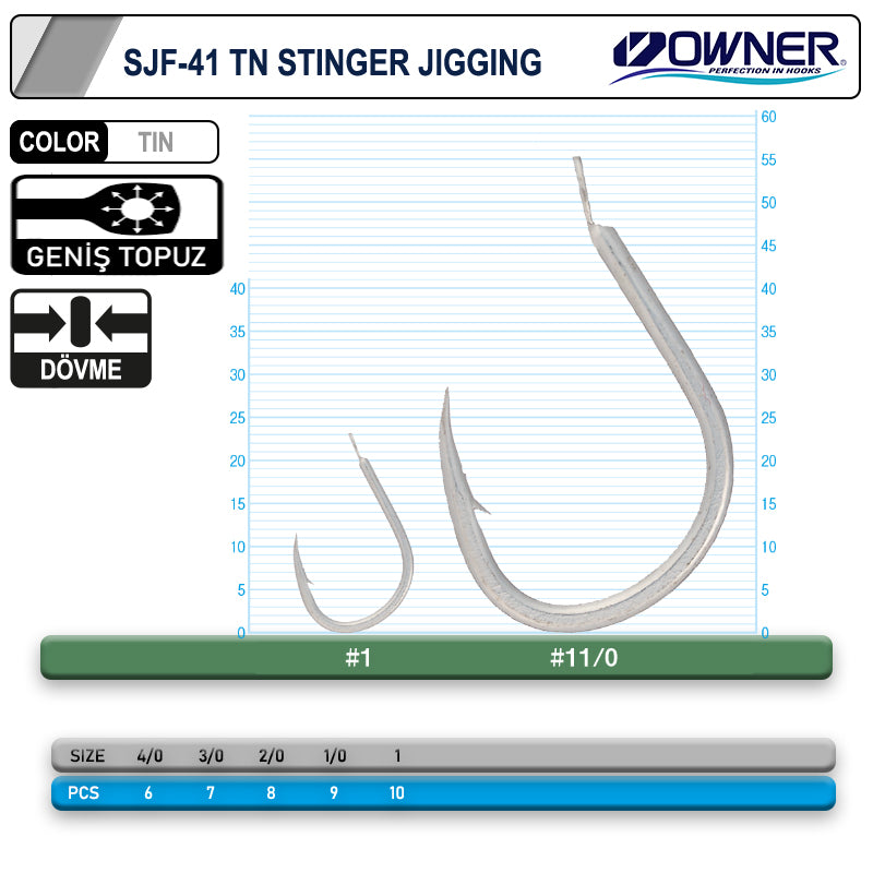 Cultiva SJF-41 11699 Stinger Jigging Jig İğnesi
