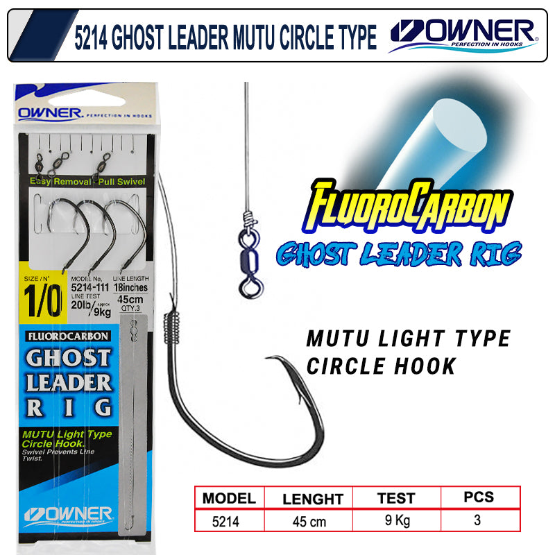 Owner 5214 Ghost Leader Mutu Circle Type Black Chrome