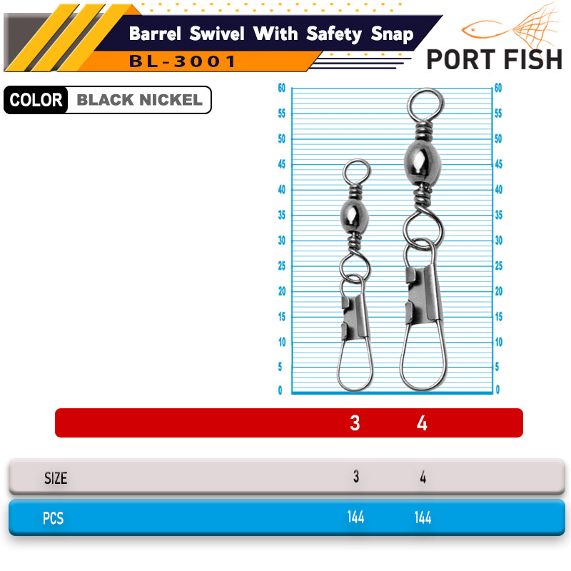 Portfish BL-3001 Klips Sarı 144 Ad