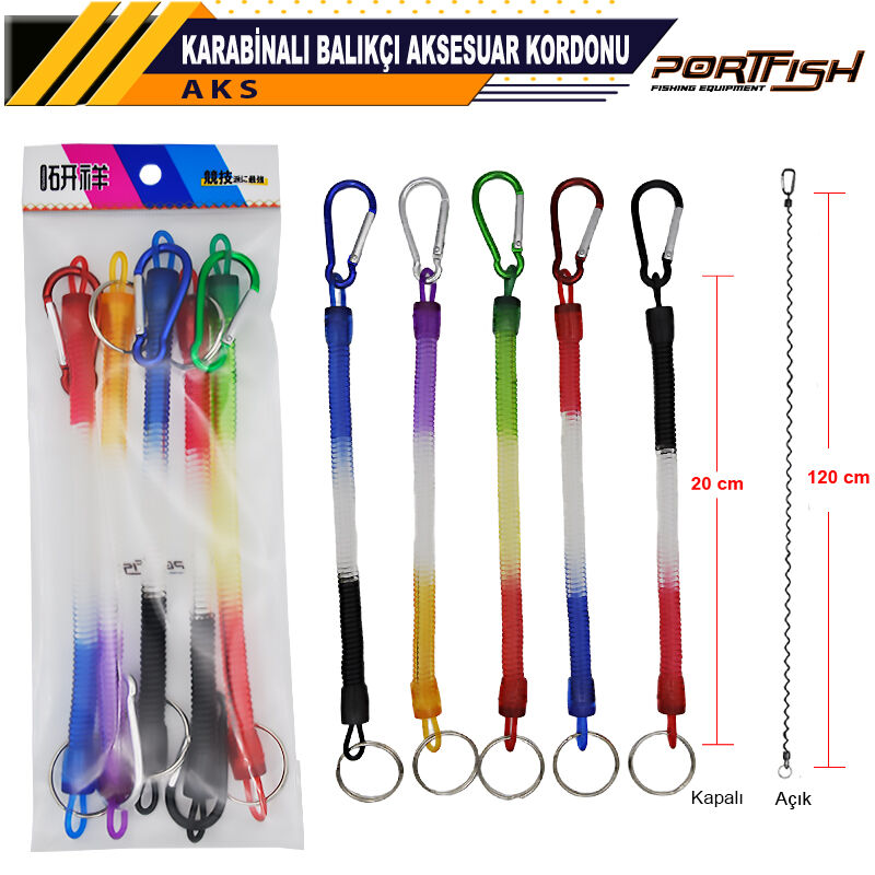Portfish Karabinalı Balıkçı Aksesuar Kordonu