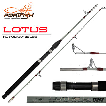 Portfish Lotus Metal Halkalı Tekne Kamışı 20- 26 lbs