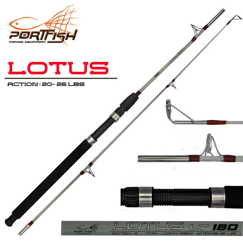 Portfish Lotus Metal Halkalı Tekne Kamışı 20- 26 lbs