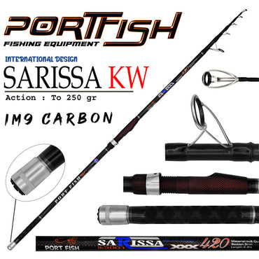 Portfish Sarissa KW Surf Carbon Olta Kamışı 420 cm 250 gr