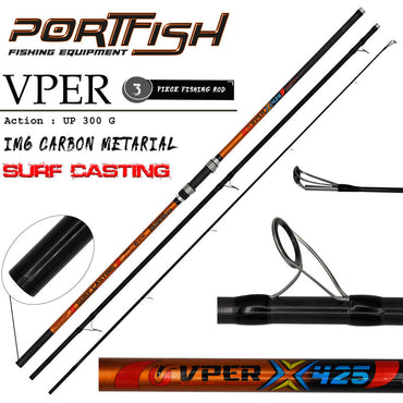 Portfish Vper 425 cm 3 Parça Surf Kamış 300 gr