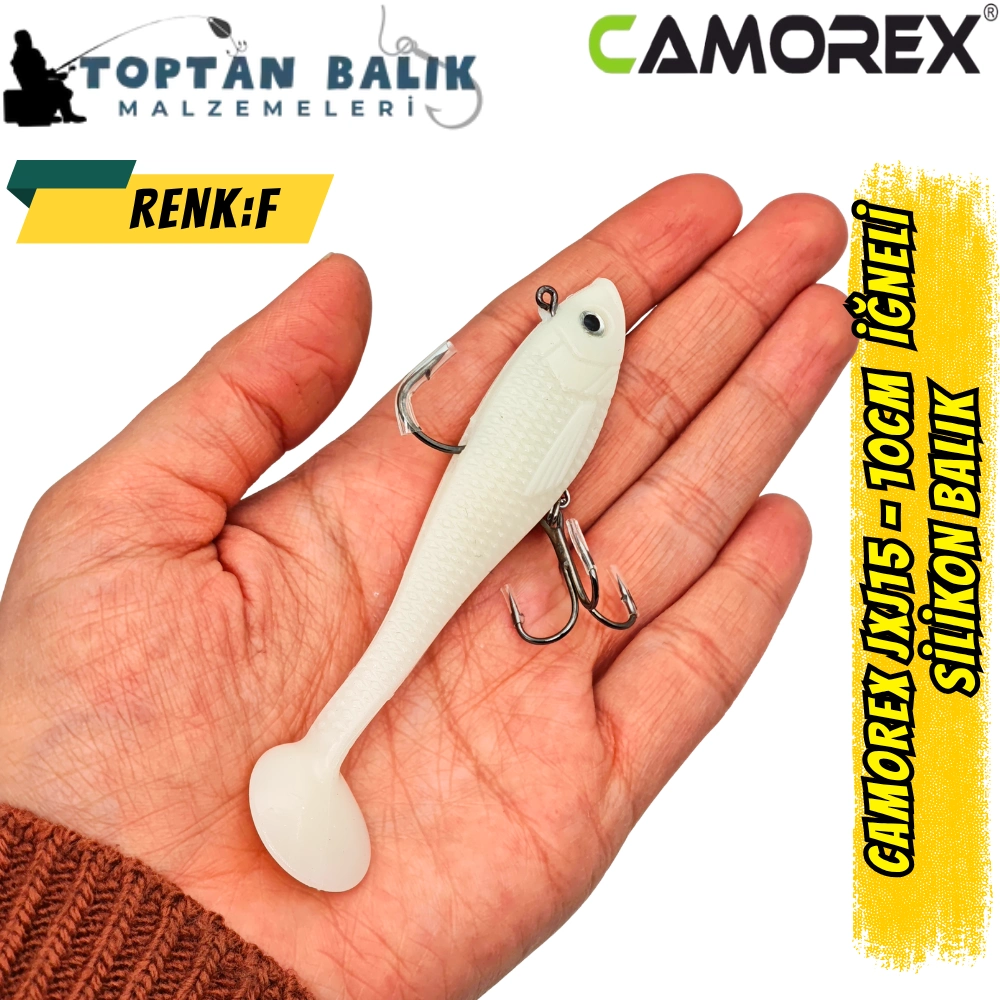 Camorex JXJ15 10cm 4'lü İğneli Silikon Balık (Renk: F)