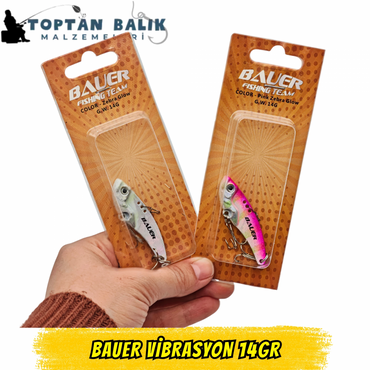 Bauer Vibrasyon 14gr - 12'li Karışık Paket (Pembe & Beyaz)