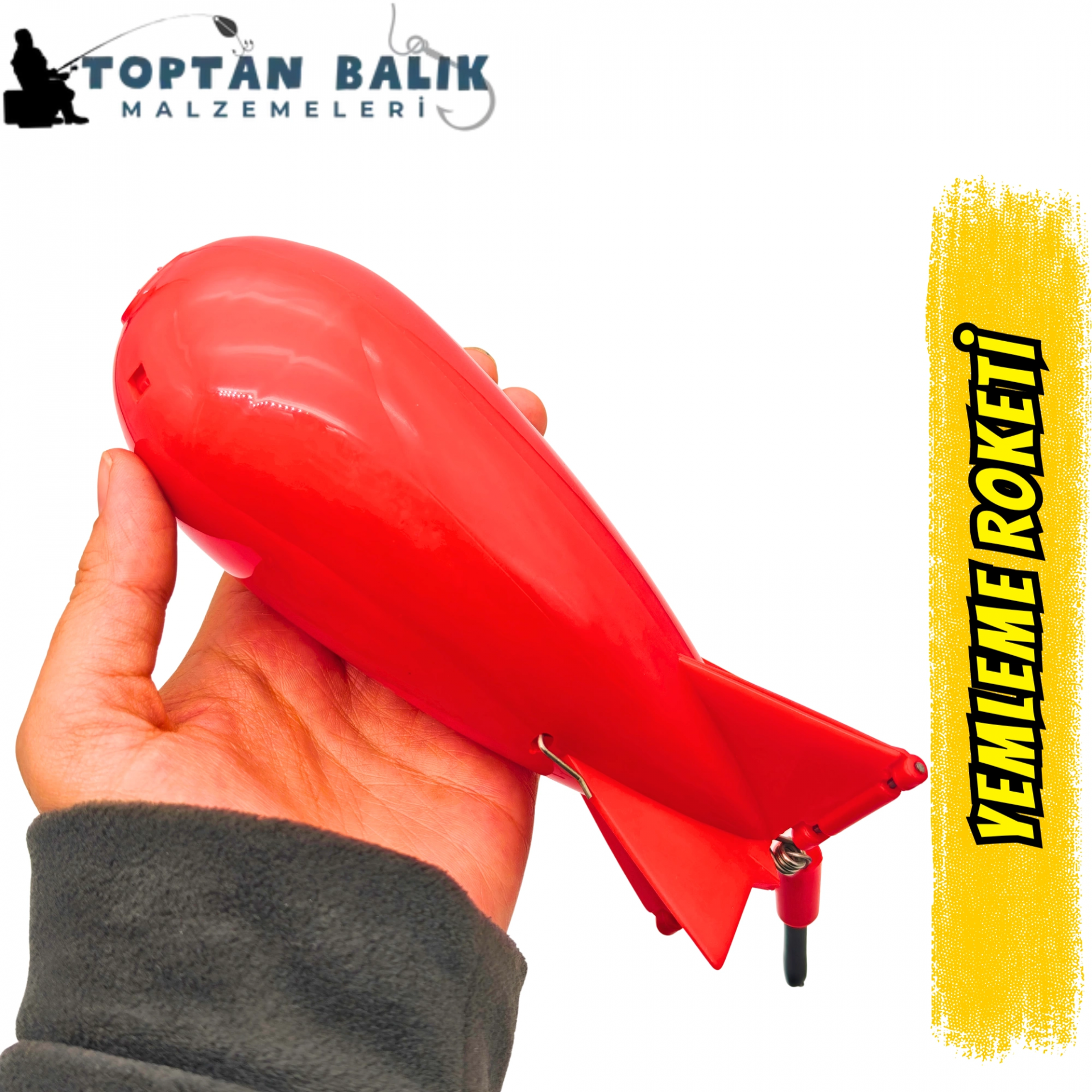 Profesyonel Kırmızı Yemleme Roketi (Spomb Tipi)