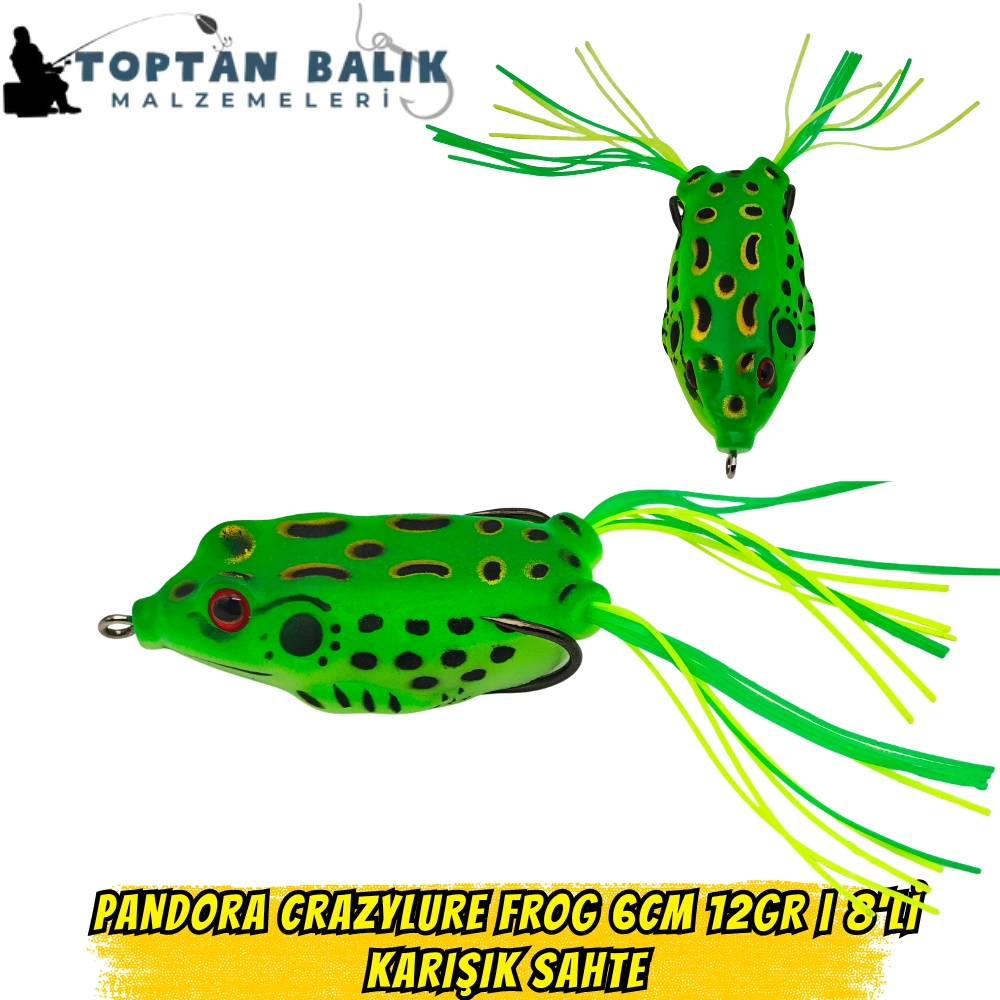 Pandora CrazyLure Frog 6cm 12gr - 8'li Karışık Seri Kutu