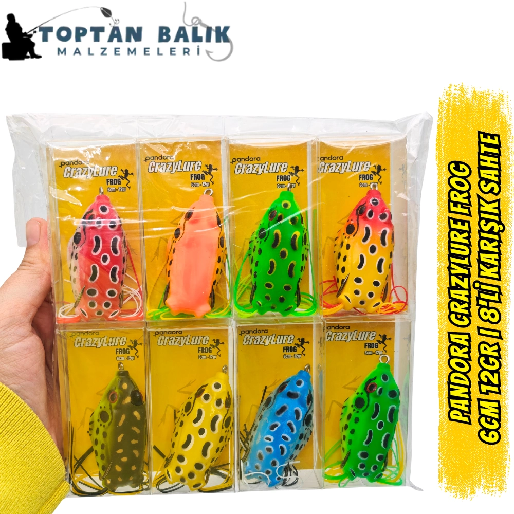 Pandora CrazyLure Frog 6cm 12gr - 8'li Karışık Seri Kutu