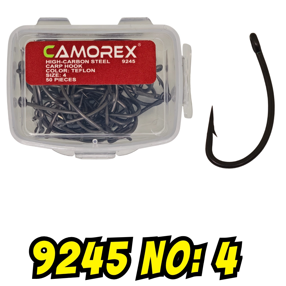 Camorex 9245 Hirisi Teflon Kaplama Sazan İğnesi No: 4