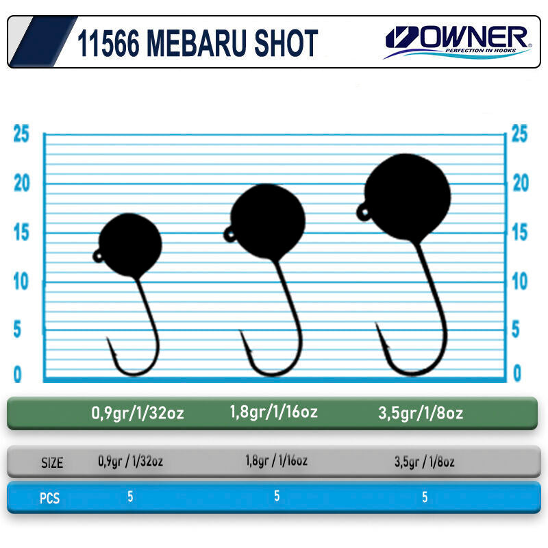 Cultiva 11566 Mebaru Shot Glow Lrf Jighead