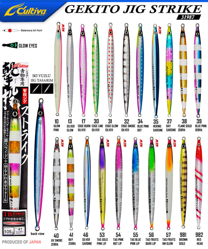 Cultiva 31987 GEKITO JIG STRIKE 17cm 105 gr
