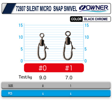 Cultiva 72807 Silent Micro Snap Rapala Klipsi