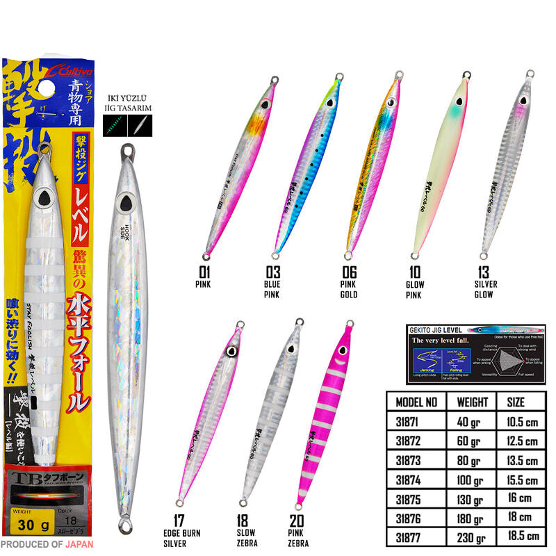 Cultiva  JİG 31870 Gekito Jig Level 30g 9.5 cm