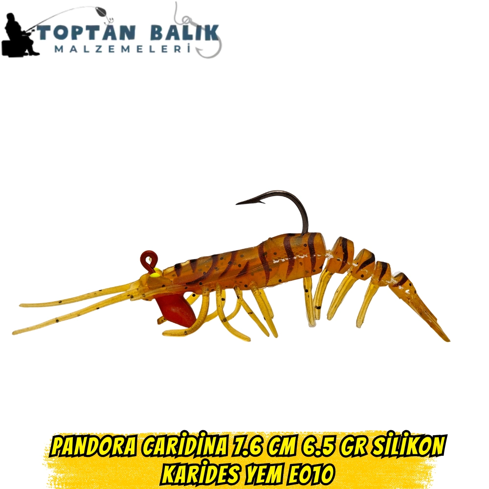Pandora Caridina 7.6cm 6.5gr E010 Silikon Karides Yem