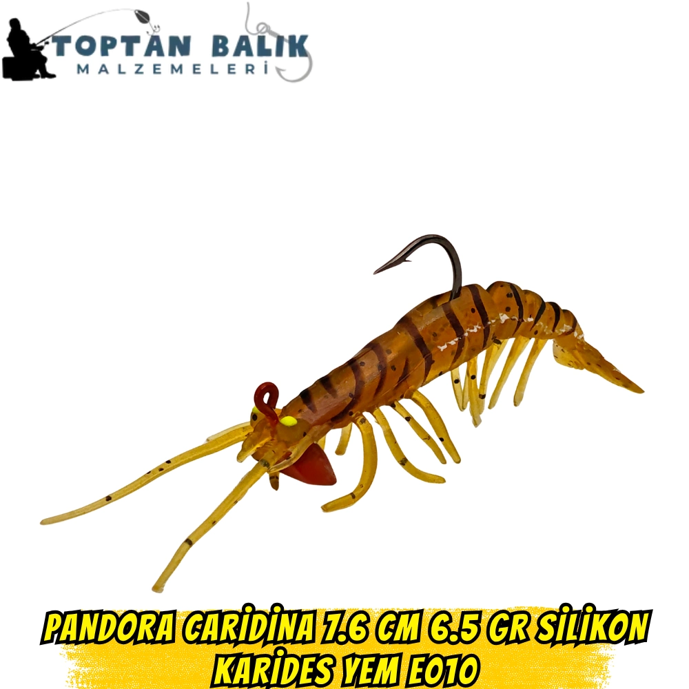 Pandora Caridina 7.6cm 6.5gr E010 Silikon Karides Yem