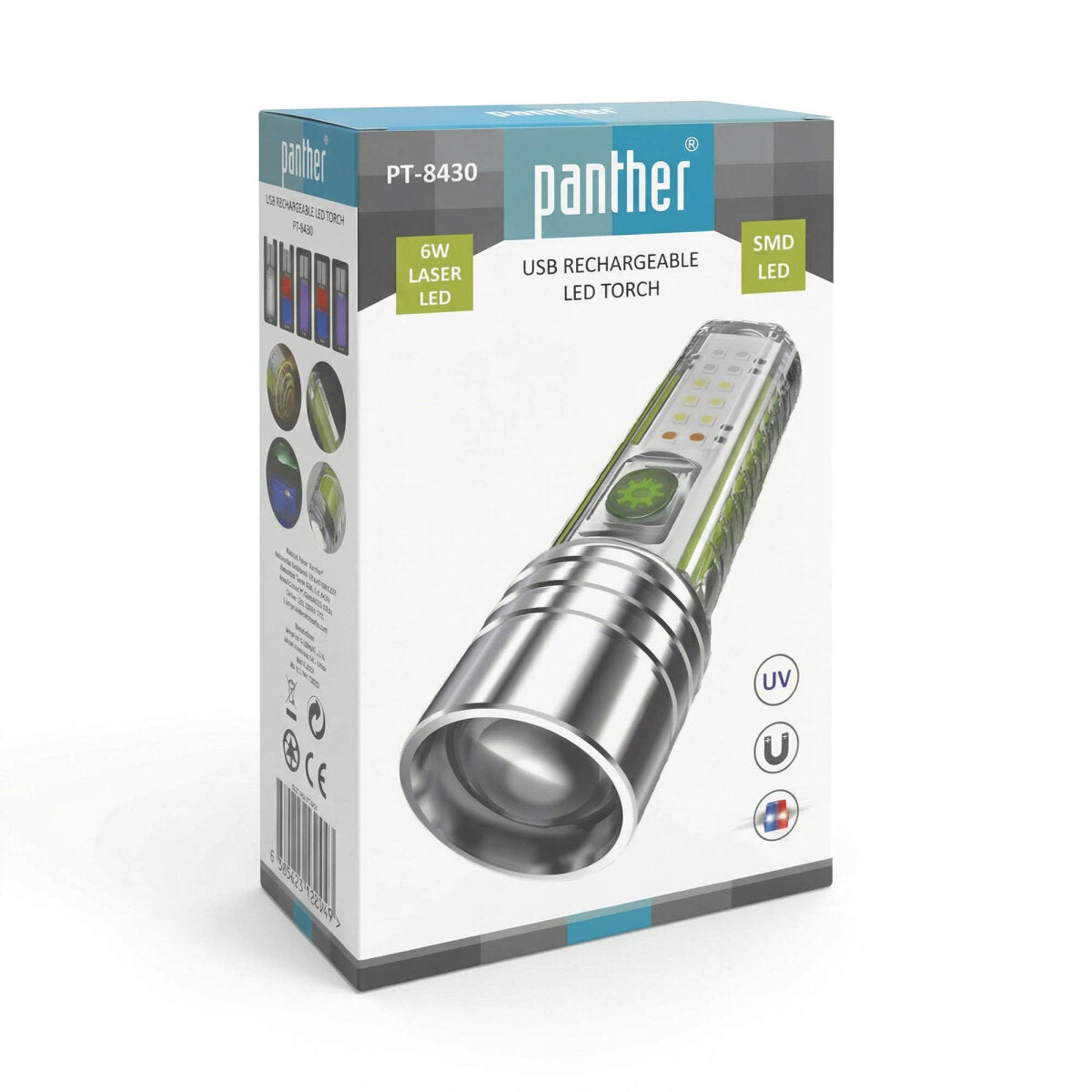 PANTHER PT-8430 USB ŞARJLI EL FENERİ