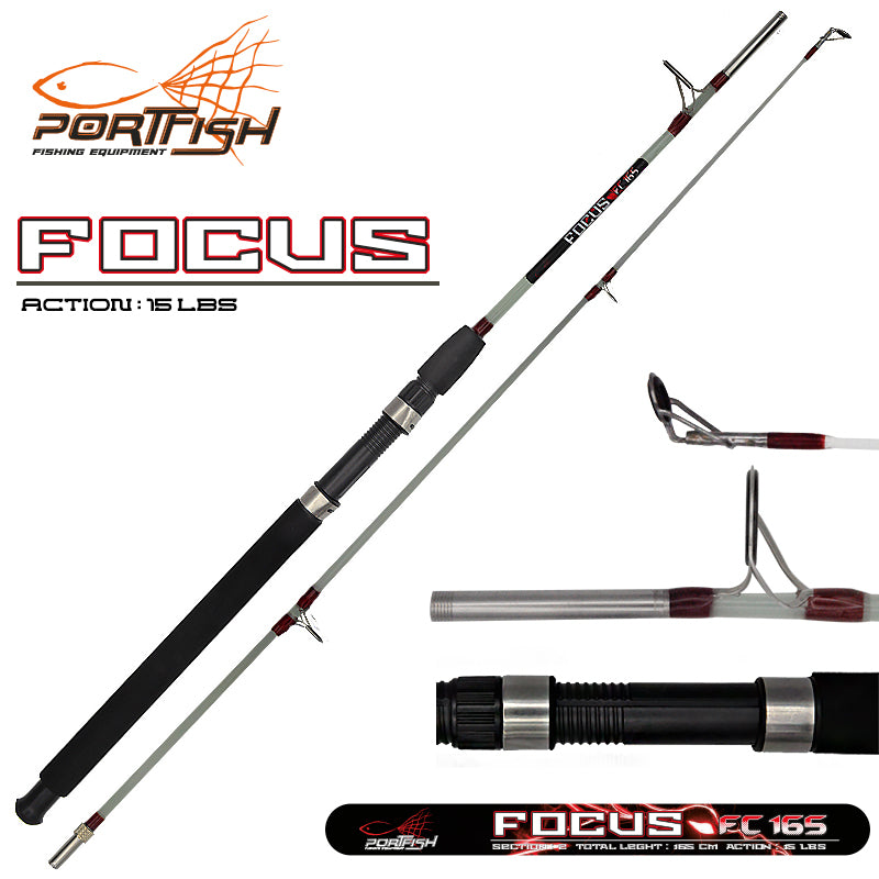 Portfish Focus Vidalı Dolgu Tekne Kamışı 15 lbs