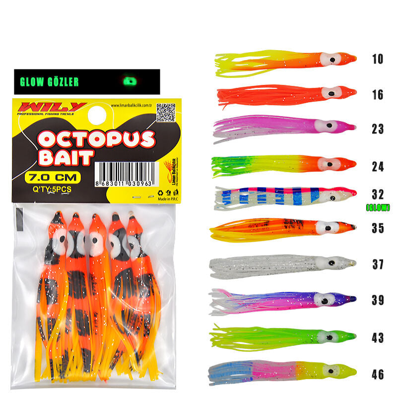 Portfish Octopus 7 cm Silikon Yem