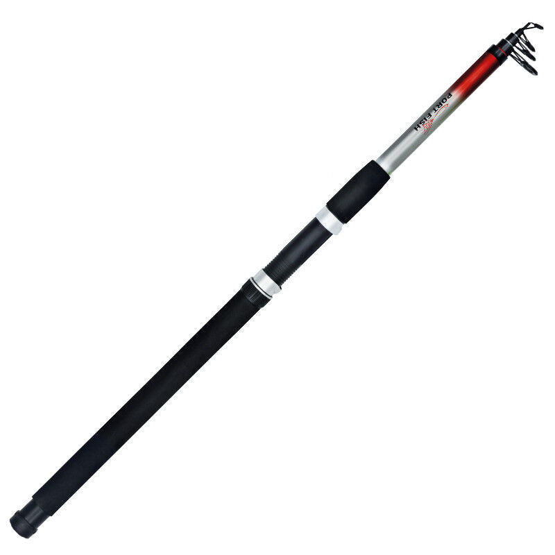 Portfish Tornado Teleskopik Fiber Olta Kamışı 75-150 gr Kırmızı