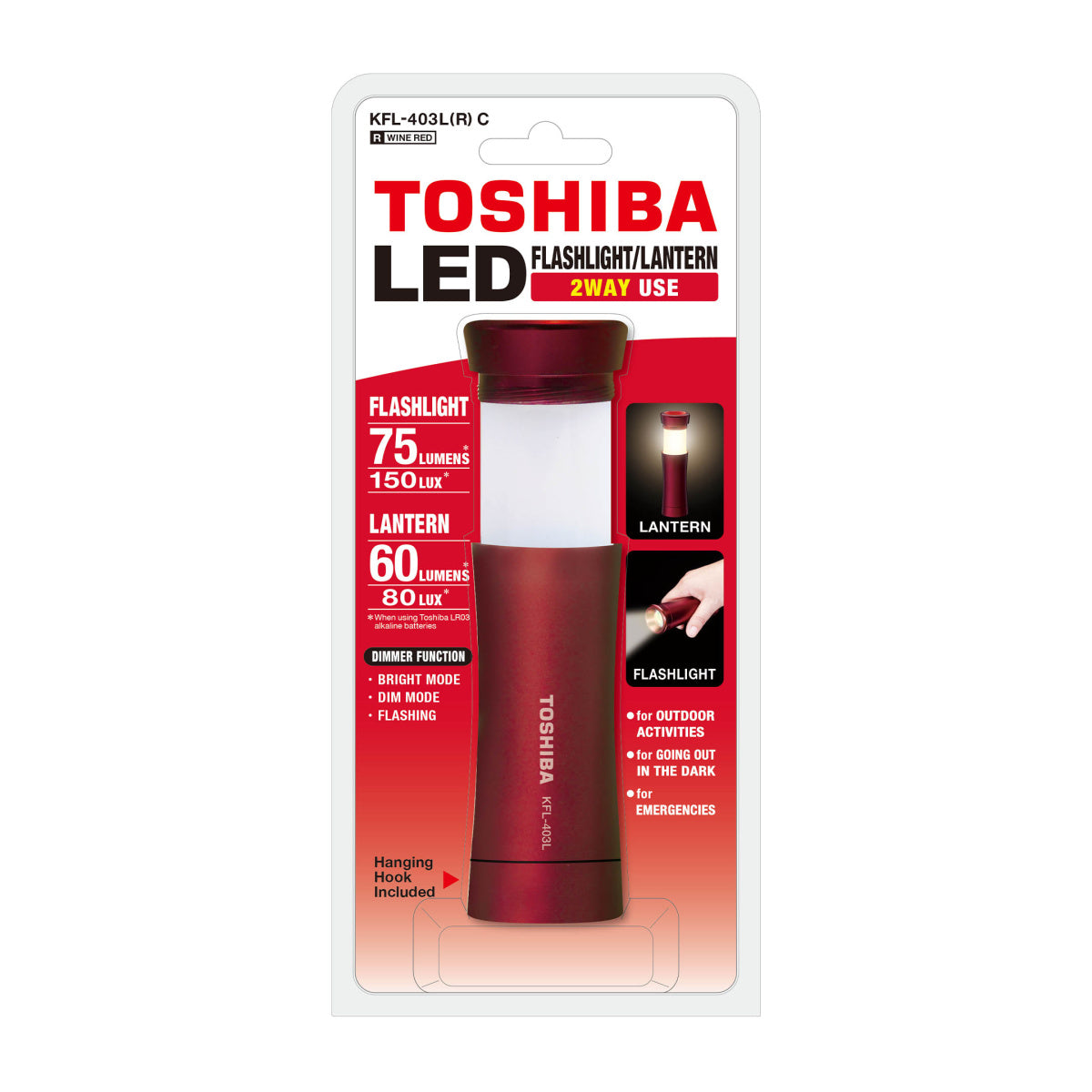 TOSHIBA KFL-403L FENER KIRMIZI